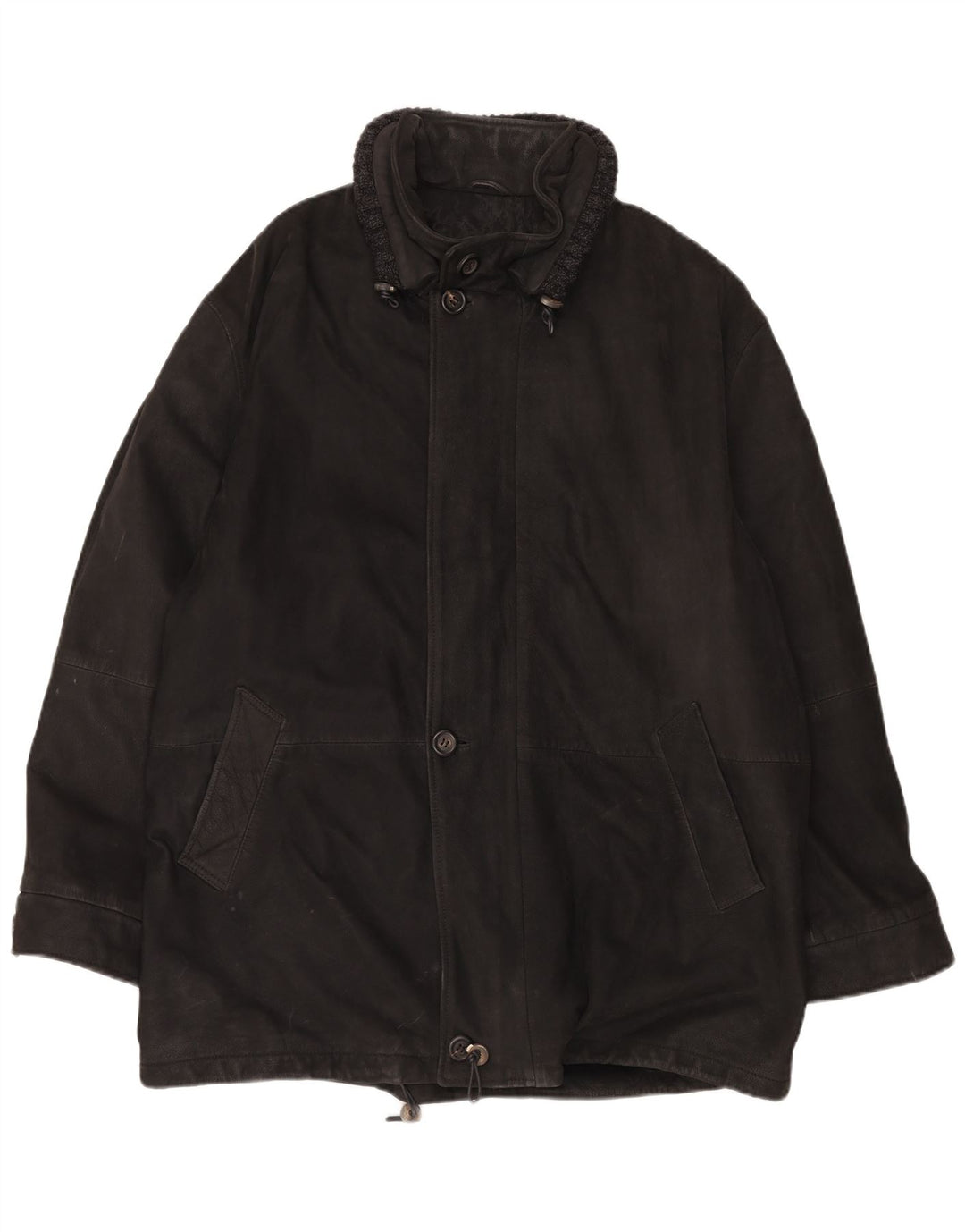 CONBIPEL Abrigo de cuero para hombre IT 54 XL Cuero negro