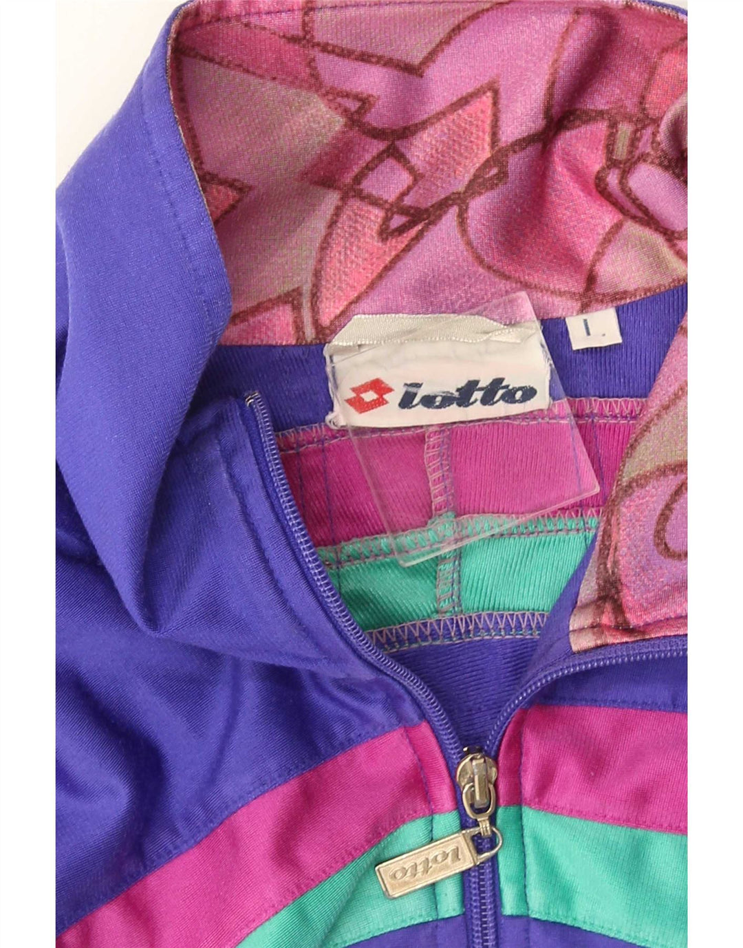 Lotto - Chaqueta de chándal para hombre, color morado, talla grande
