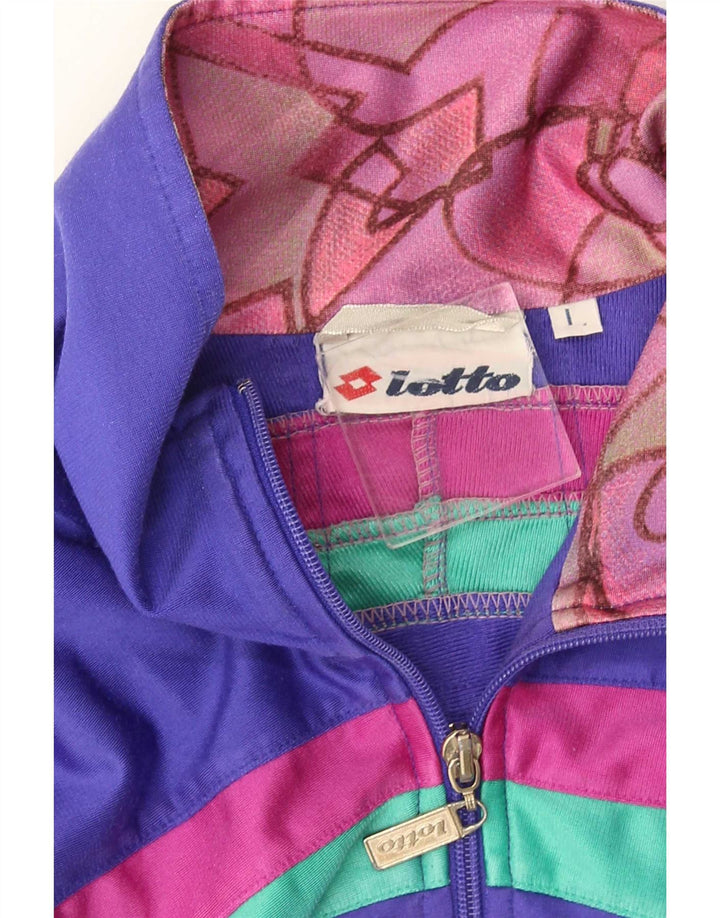 Lotto - Chaqueta de chándal para hombre, color morado, talla grande