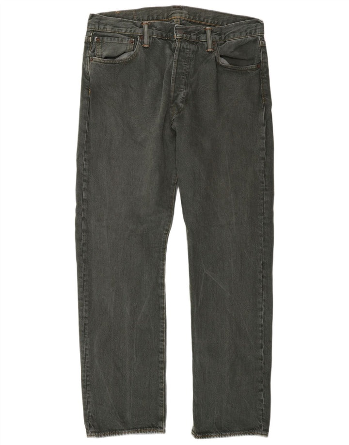 Levi's Vaqueros rectos 501 para hombre W34 L30 Algodón gris