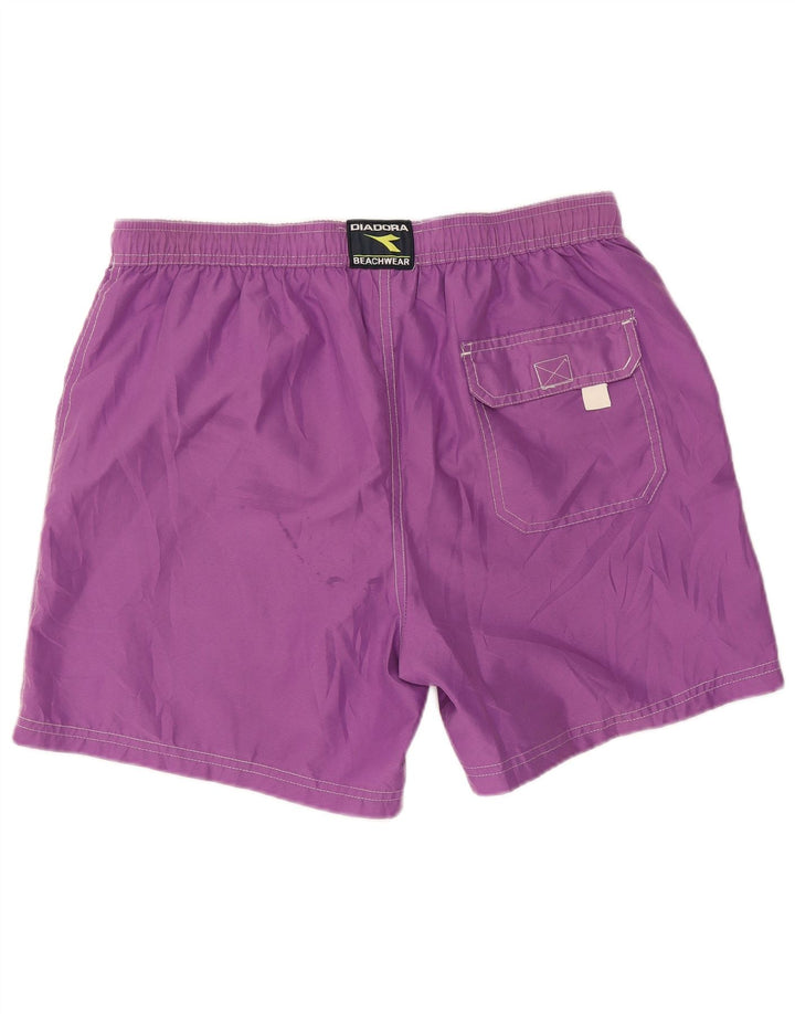 Diadora Bañador Corto Hombre Poliéster Morado Grande