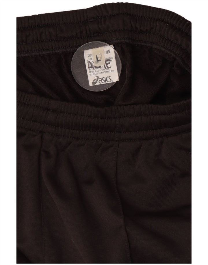 ASICS Pantalones de chándal para hombre, poliéster marrón grande