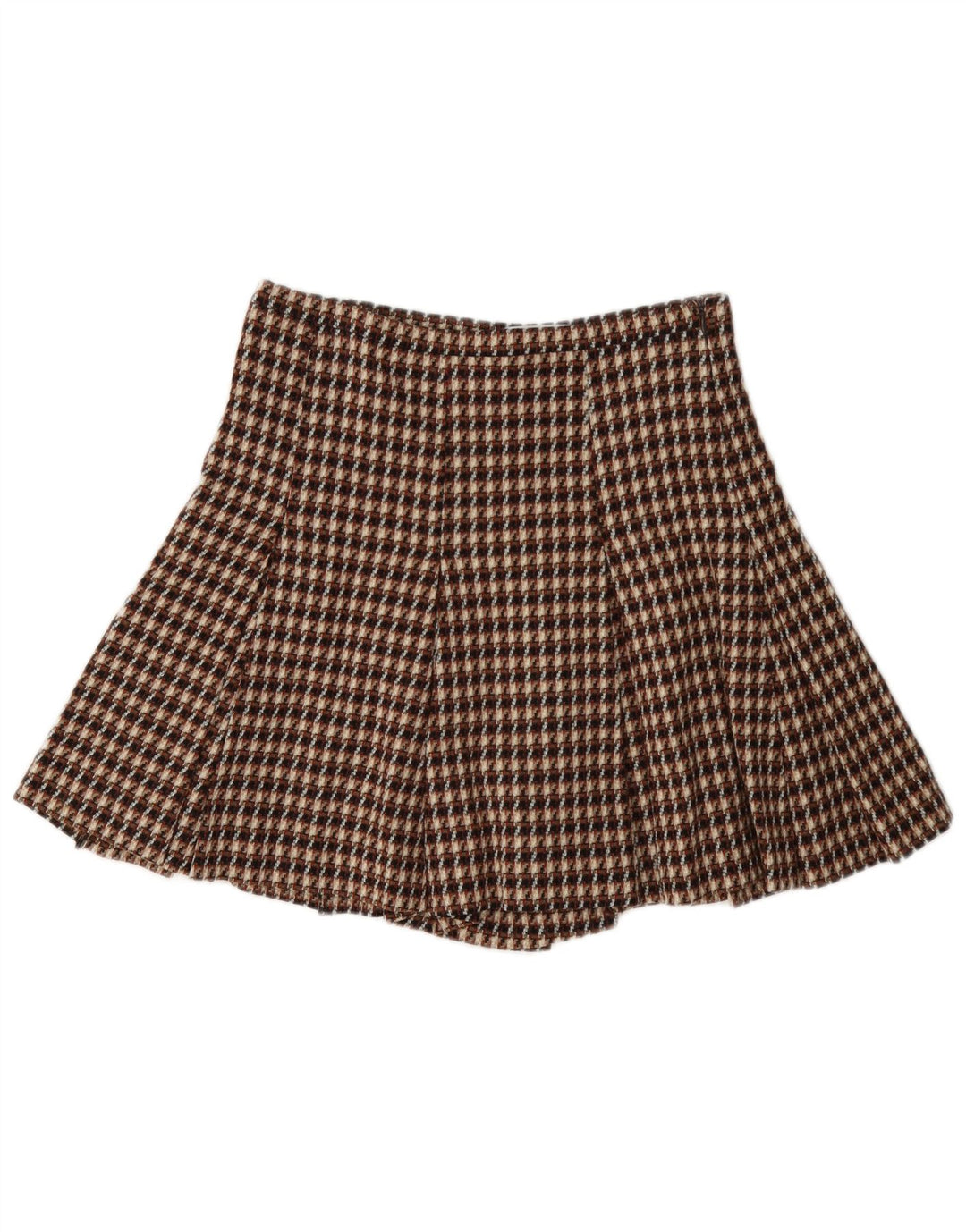 i Blues Shorts Cullotes para Mujer UK 8 Small W27 Brown Check Wool