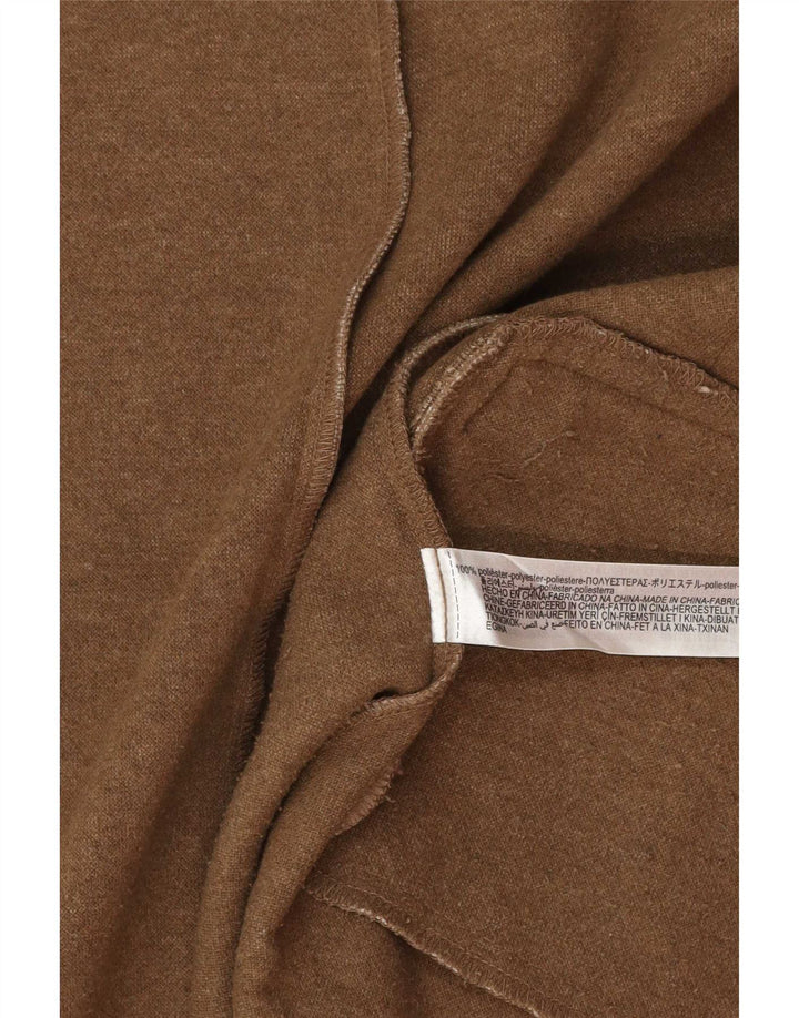 Zara Mujer Chaleco Utilitario De Doble Botonadura UK 42 Poliéster Beige Medio