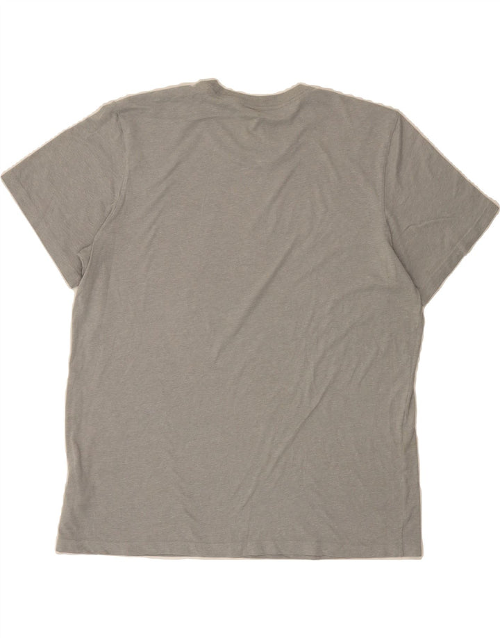 ADIDAS Mens T-Shirt Top XL Grey Polyester Vintage Adidas and Second-Hand Adidas from Messina Hembry 