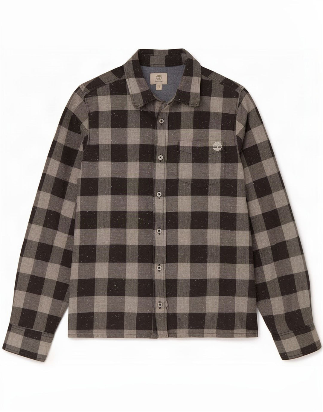 Timberland Camisa de Franela para Niños 13-14 Años Small Gris Vichy Algodón