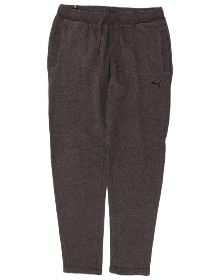 PUMA Pantalones de chándal para hombre, algodón gris grande