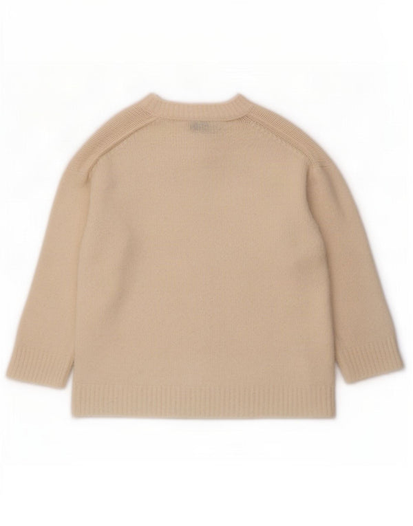 Zara Jersey de gran tamaño con cuello barco para mujer UK 10 Small Off White