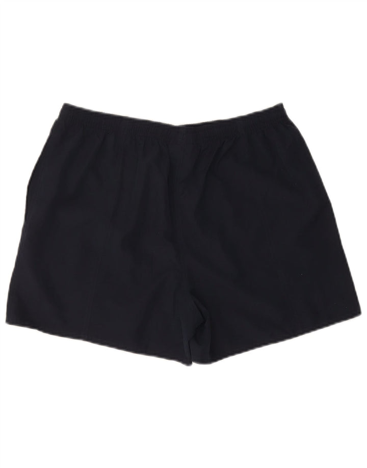 Reebok - Pantalones cortos deportivos para mujer, talla 40, talla grande, poliéster, color azul marino
