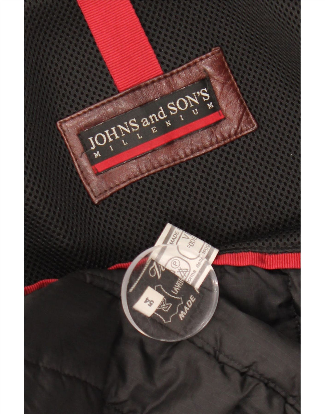 VINTAGE Abrigo de cuero para mujer IT 54 2XL Cuero burdeos