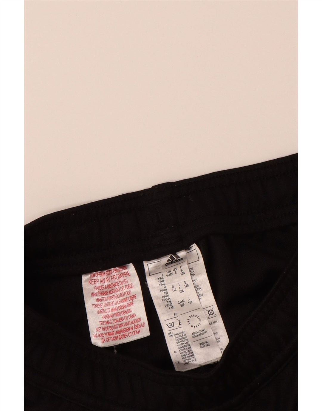 ADIDAS Pantalones de chándal Aeroready para niño 9-10 años Negro Poliéster