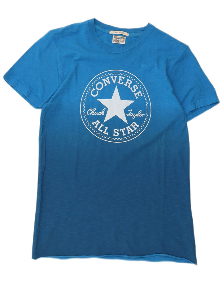 Converse Hombre Chuck Taylor Graphic Camiseta Top Pequeño Algodón Azul