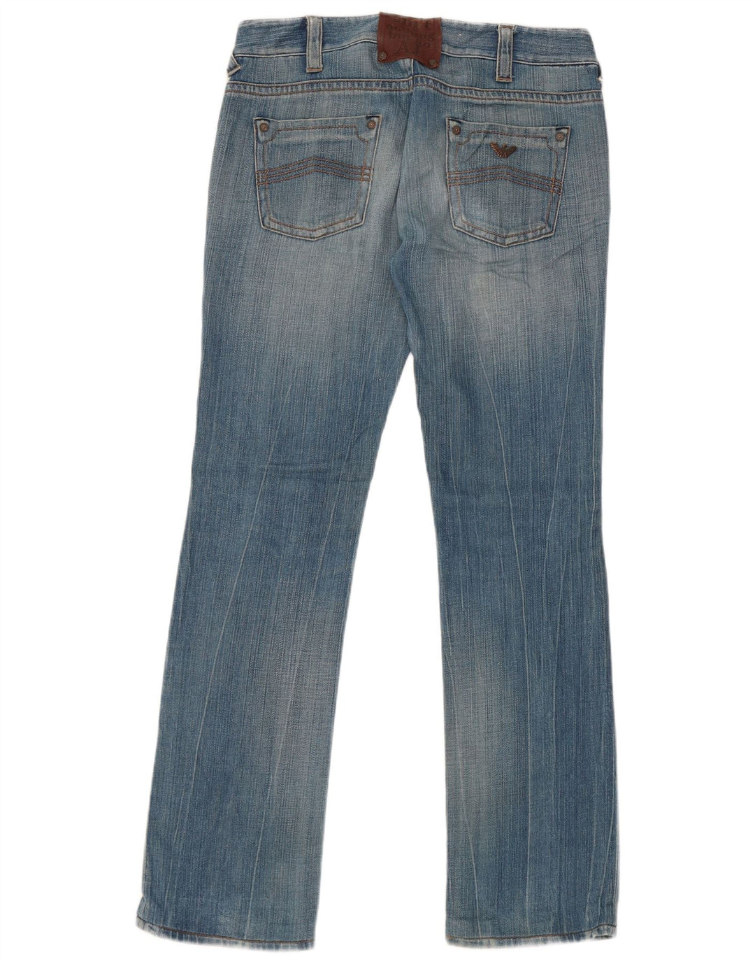 Jeans Armani Mujer Rectos W27 L31 Algodón Azul
