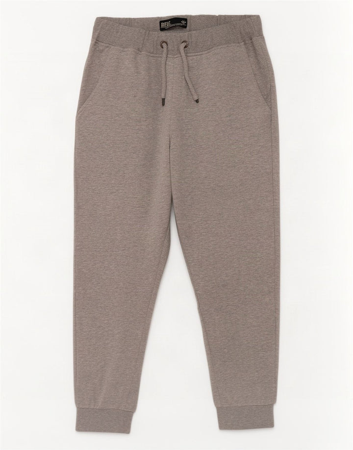 Rifle Pantalones De Chándal Para Hombre Joggers Large Gris Algodón