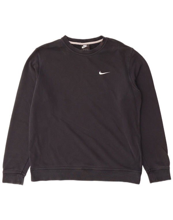 NIKE Hombre Sudadera Jumper XL Negro Algodón