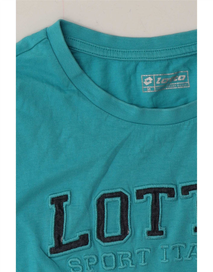 Lotto Camiseta gráfica para mujer Top UK 44 Azul medio