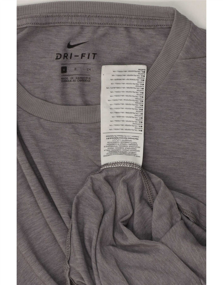 Puma Camiseta alta para hombre Top Small Gris Poliéster