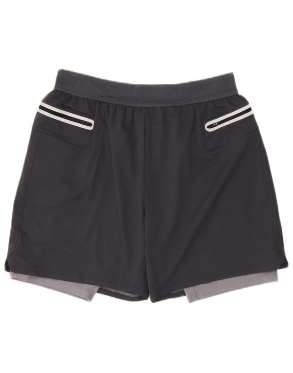 Marks & Spencer Pantalones cortos deportivos para hombre Poliéster gris grande