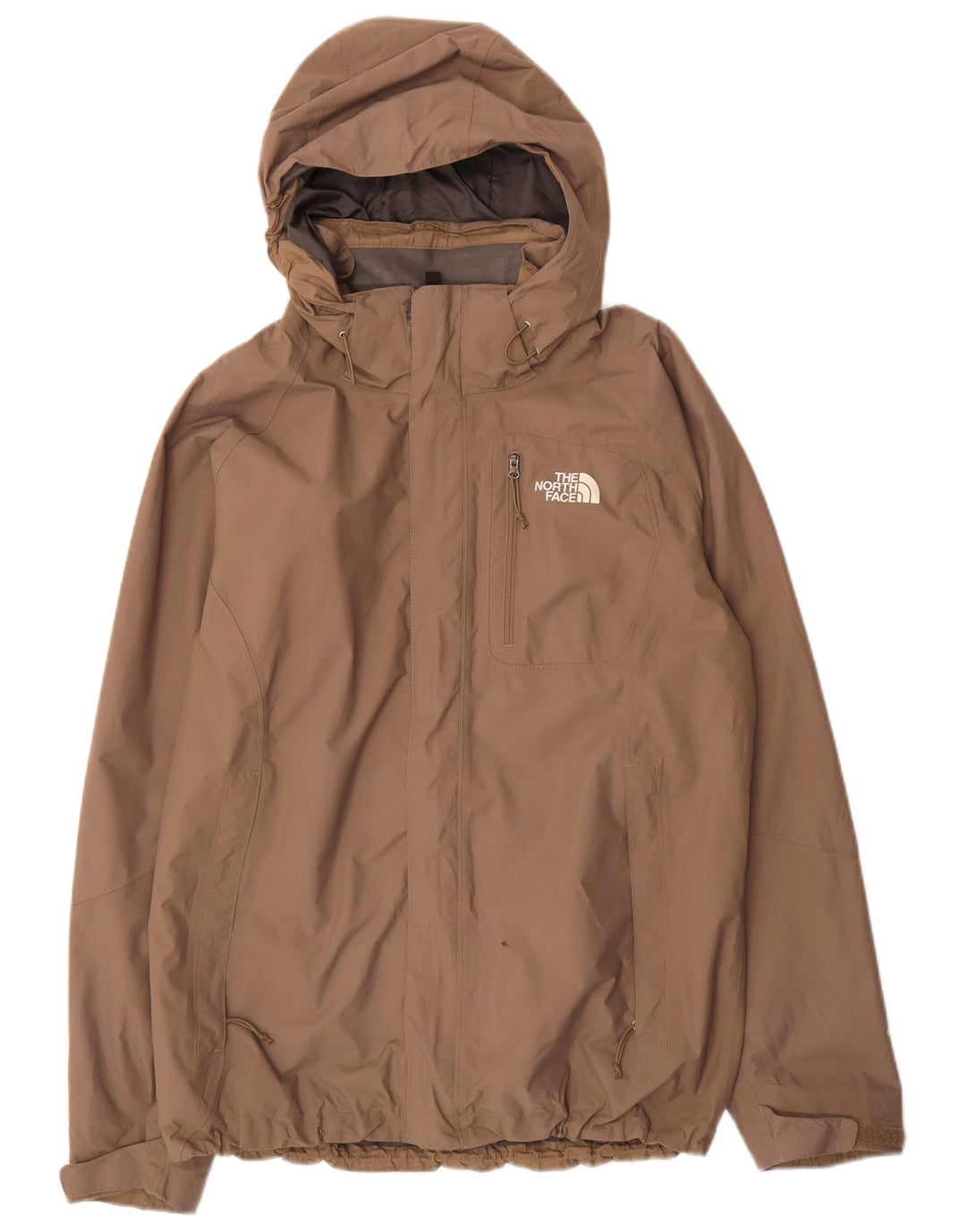 The North Face Chaqueta impermeable con capucha para hombre UK 38 Medium Beige Nylon