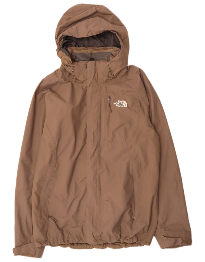 The North Face Chaqueta impermeable con capucha para hombre UK 38 Medium Beige Nylon