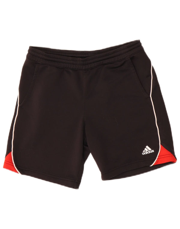 Adidas Boys Climalite Sport Shorts 9-10 años Negro Colorblock Poliéster