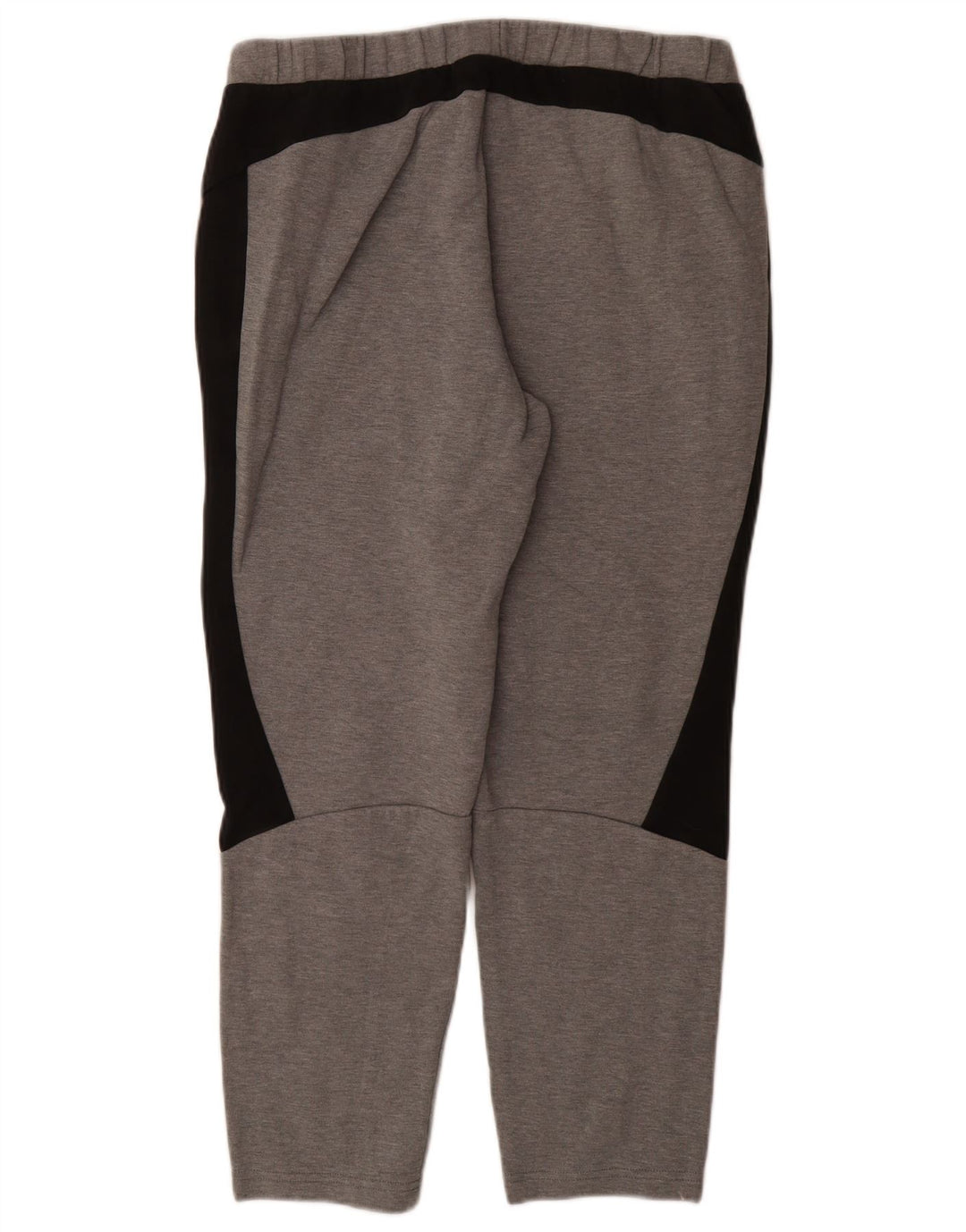 PUMA Pantalones de chándal para hombre de algodón color block en gris grande