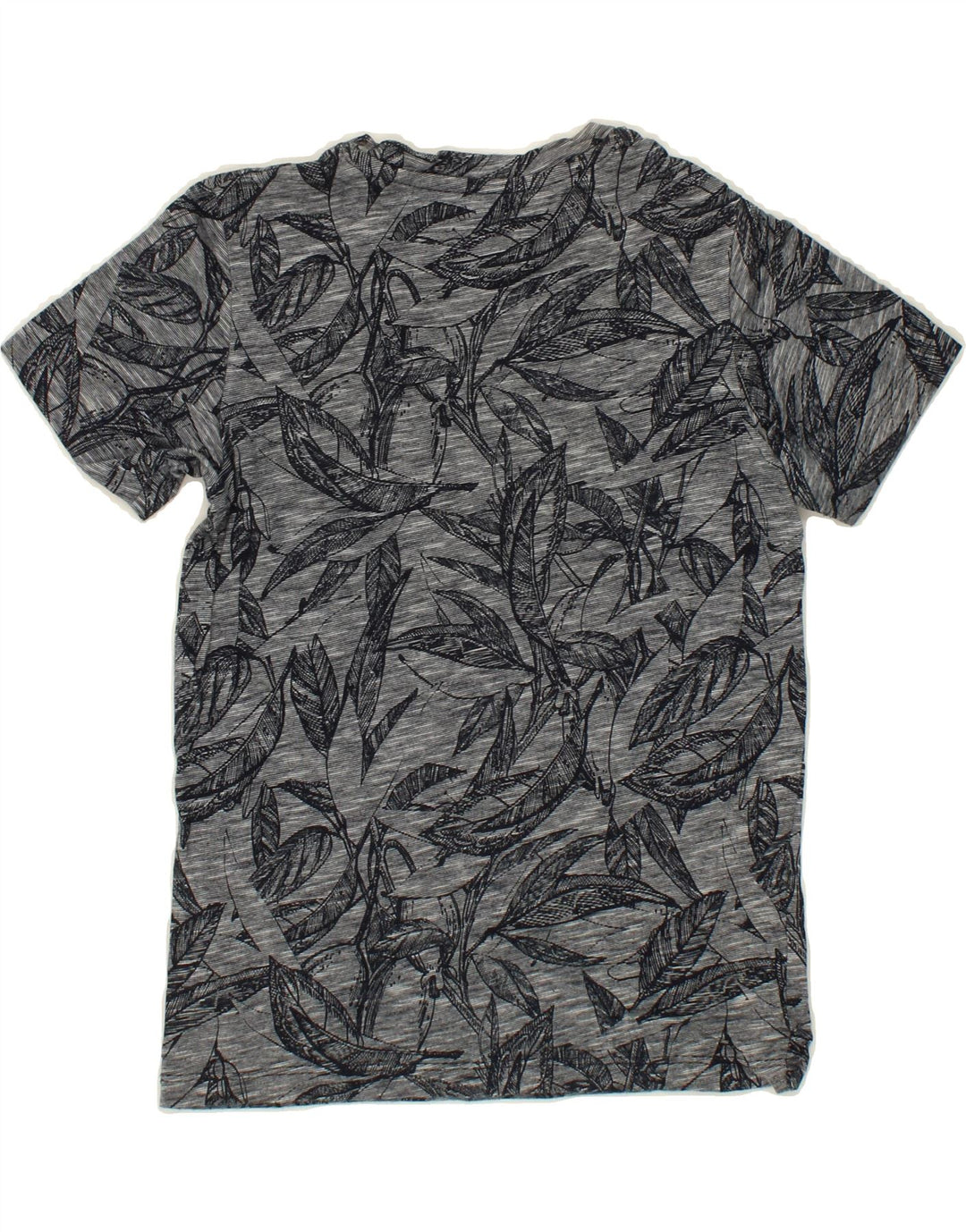 JACK & JONES Boys Abstract Pattern Graphic T-Shirt Top 9-10 Years Grey Vintage Jack & Jones and Second-Hand Jack & Jones from Messina Hembry 