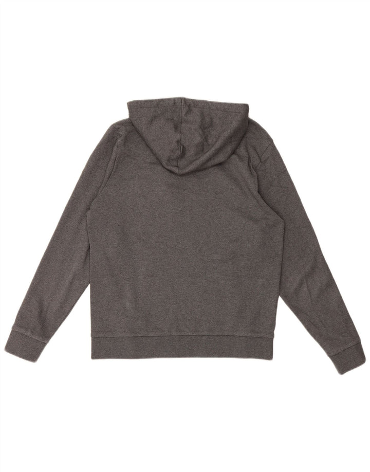 HUGO BOSS Hombre | Jersey con capucha gráfica de algodón gris medio