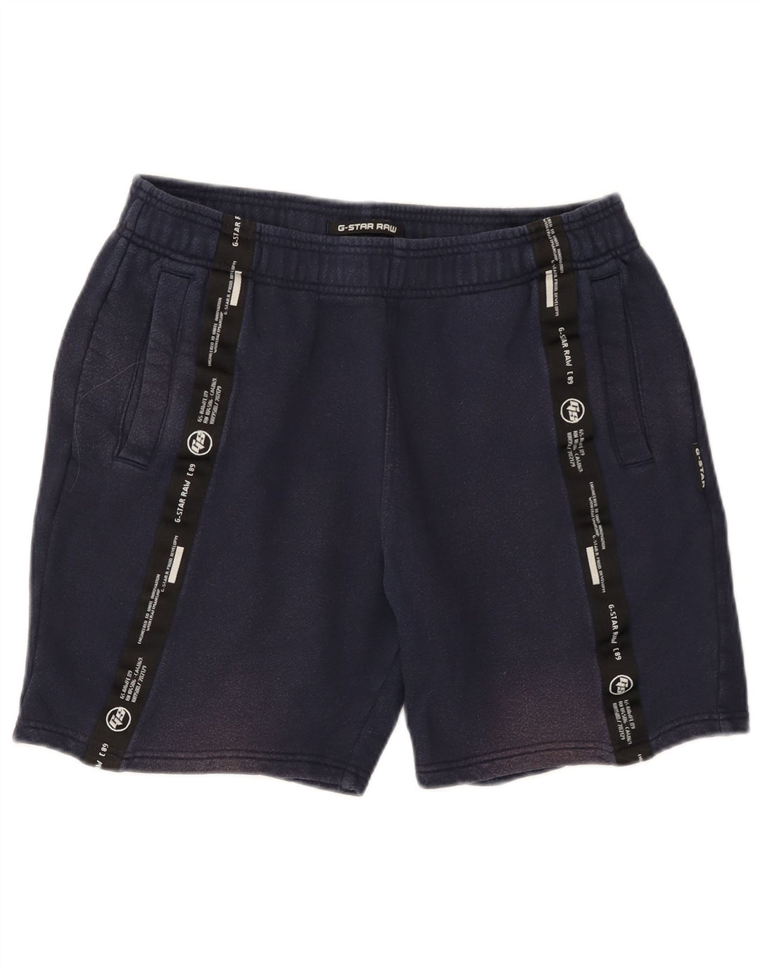 G-STAR Shorts deportivos con estampado gráfico para hombre Algodón azul marino mediano
