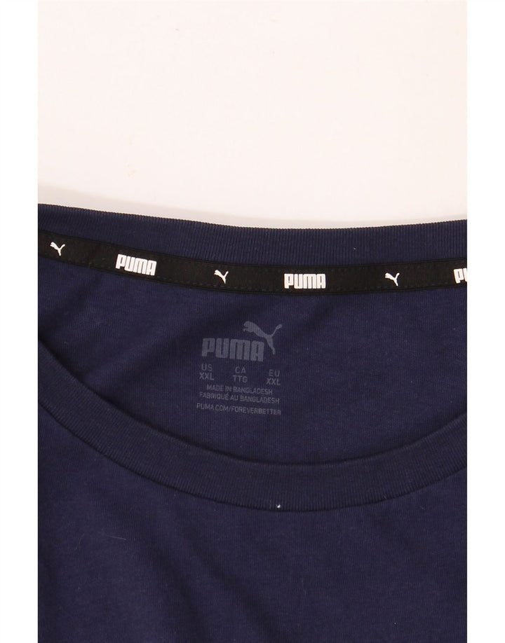 PUMA Camiseta gráfica para hombre Top 2XL Azul marino