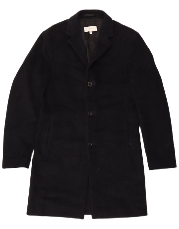 Abrigo Reiss para hombre UK 36 Small Lana azul marino