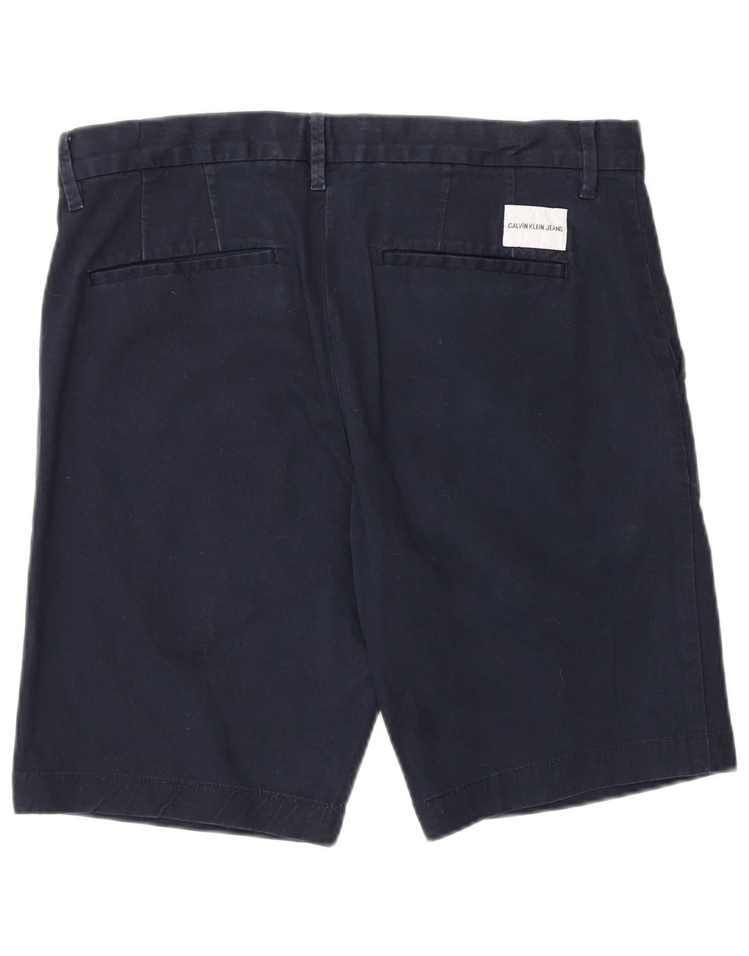 Pantalones cortos chinos Calvin Klein para hombre W32 Algodón azul marino mediano