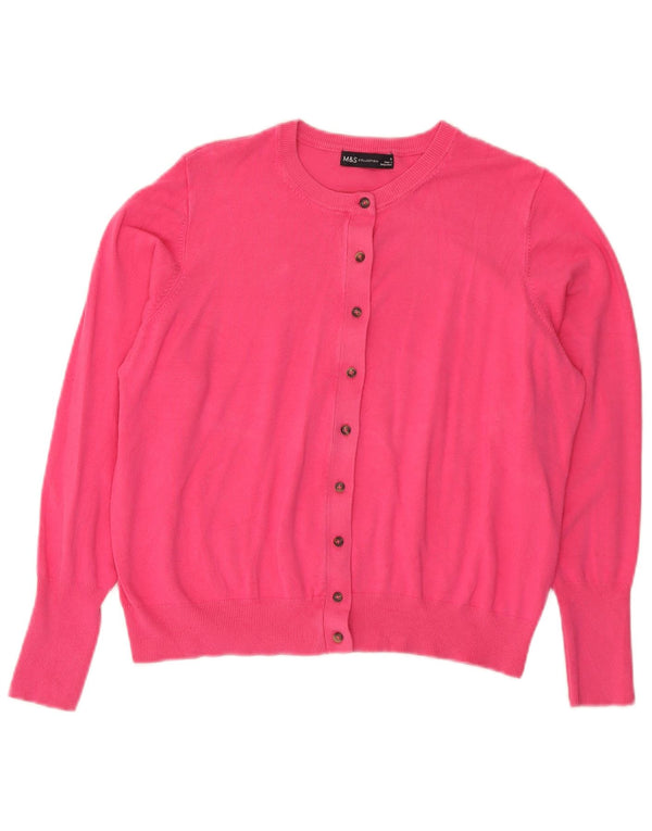Marks & Spencer - Cárdigan para mujer, talla 40, talla XL, viscosa rosa