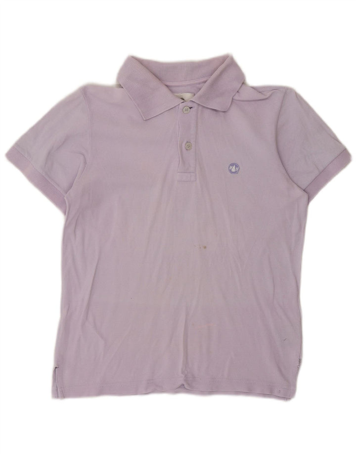 MURPHY & NYE Polo para mujer UK 10 Small Purple Cotton