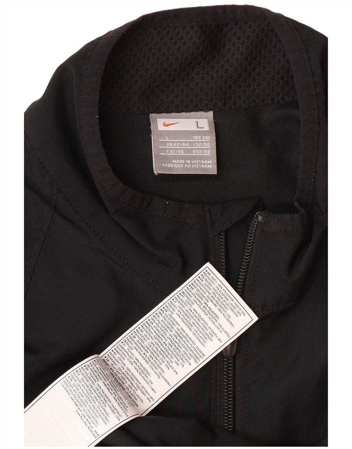 NIKE Chaqueta impermeable para hombre UK 42/44 Grande Poliéster negro