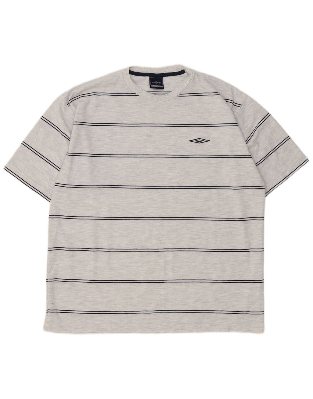 Umbro Camiseta Hombre Top XL Poliéster Rayas Gris