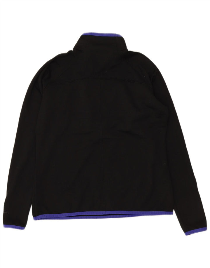 COLUMBIA Womens Zip Neck Pullover Tracksuit Top UK 18 XL Black Polyester