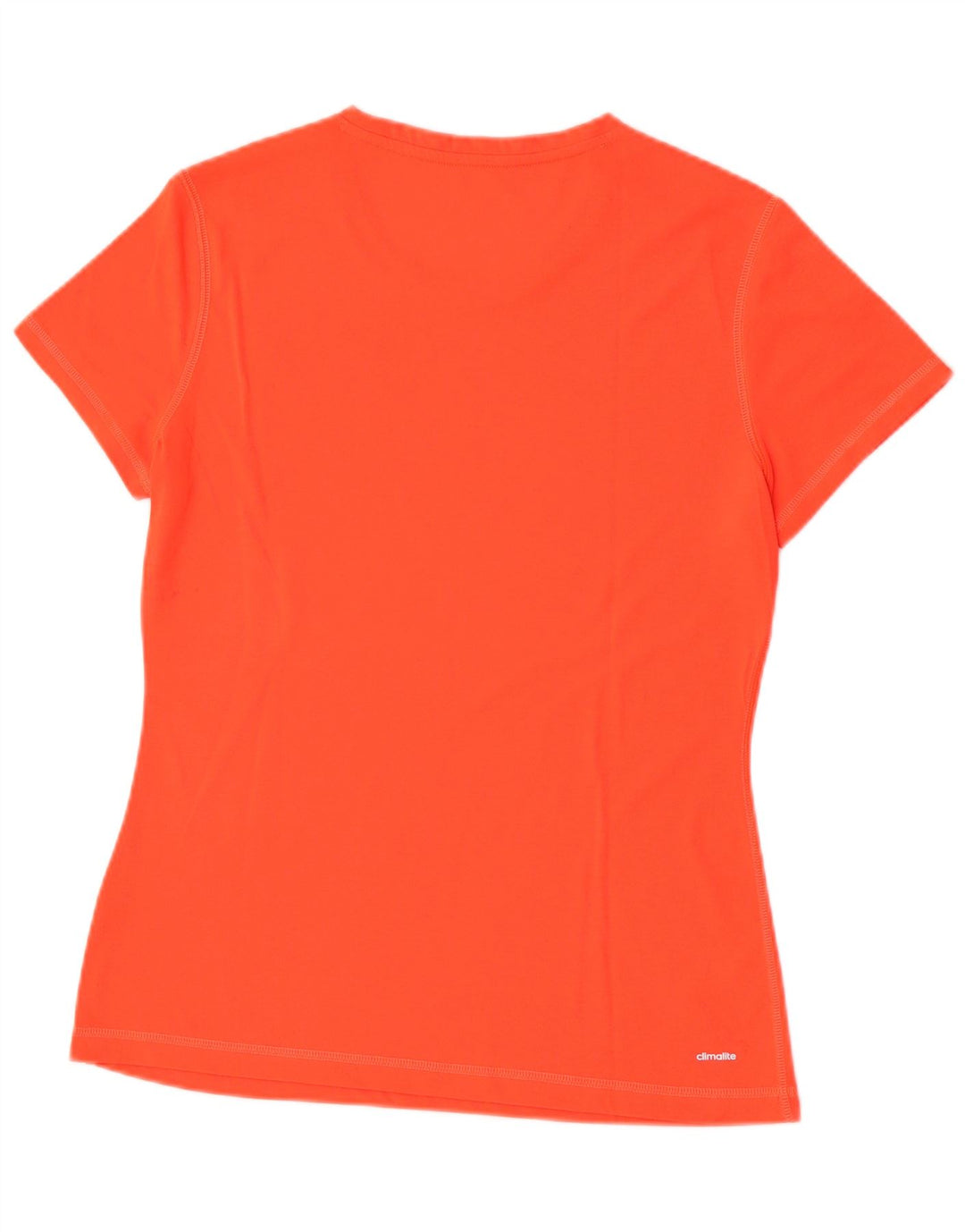 Adidas Mujer Climalite Camiseta Top Reino Unido 12/14 Mediano Naranja