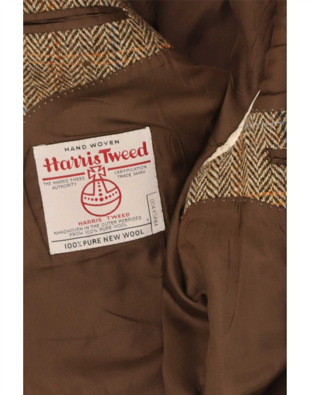 Harris Tweed Chaqueta tipo blazer de 2 botones para hombre UK 42 XL Lana nueva a cuadros marrón