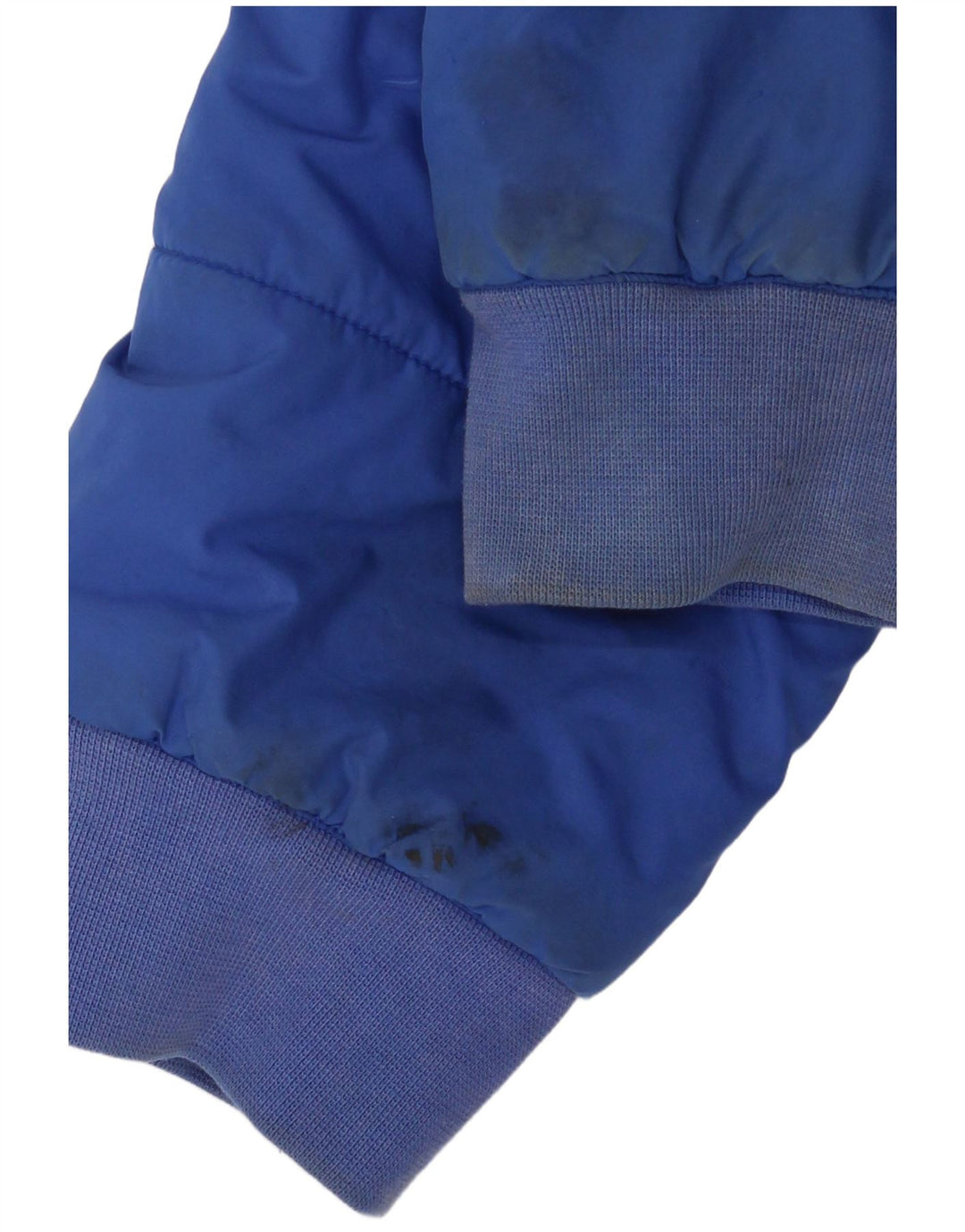 Adidas Chaqueta acolchada con capucha para niño 15-16 años Azul Poliéster color block