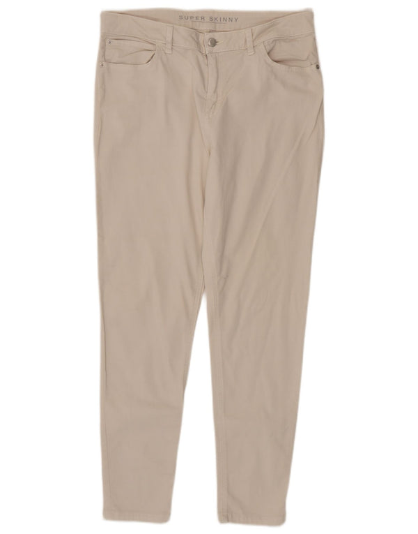Marks & Spencer Vaqueros pitillo para mujer UK 14 Large W34 L28 Algodón beige