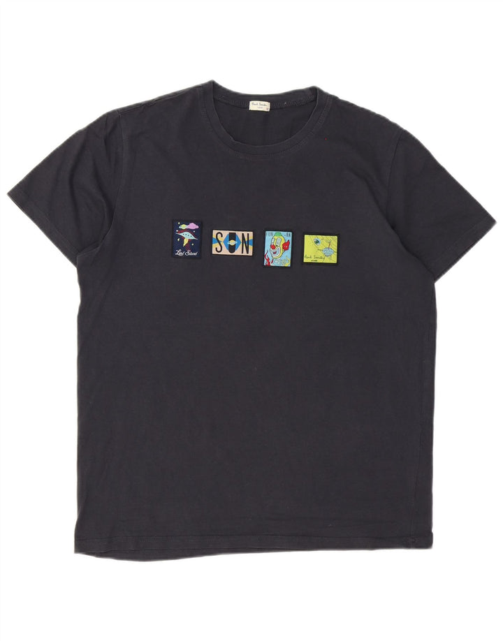 Paul Smith Camiseta gráfica para hombre Top Algodón gris medio