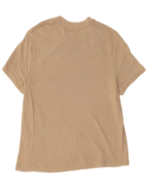 Zara Hombre Camiseta Top Algodón Beige Medio
