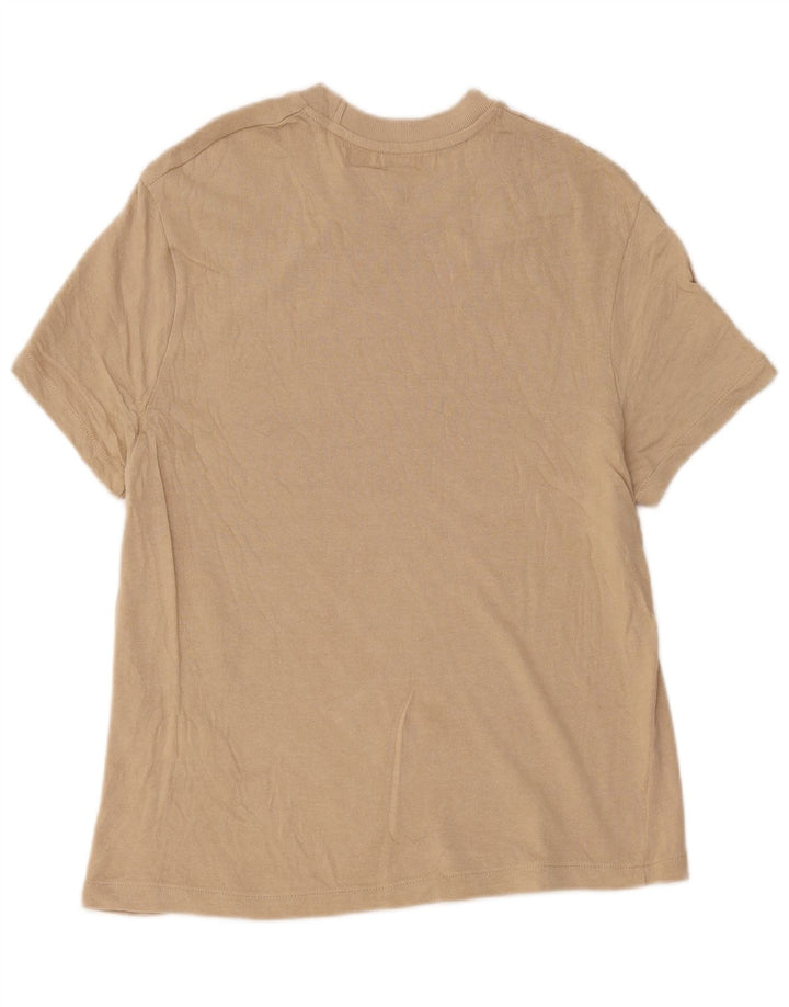 Zara Hombre Camiseta Top Algodón Beige Medio