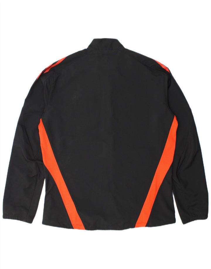 Adidas Mens Climalite Chándal Top Chaqueta Grande Negro Colorblock