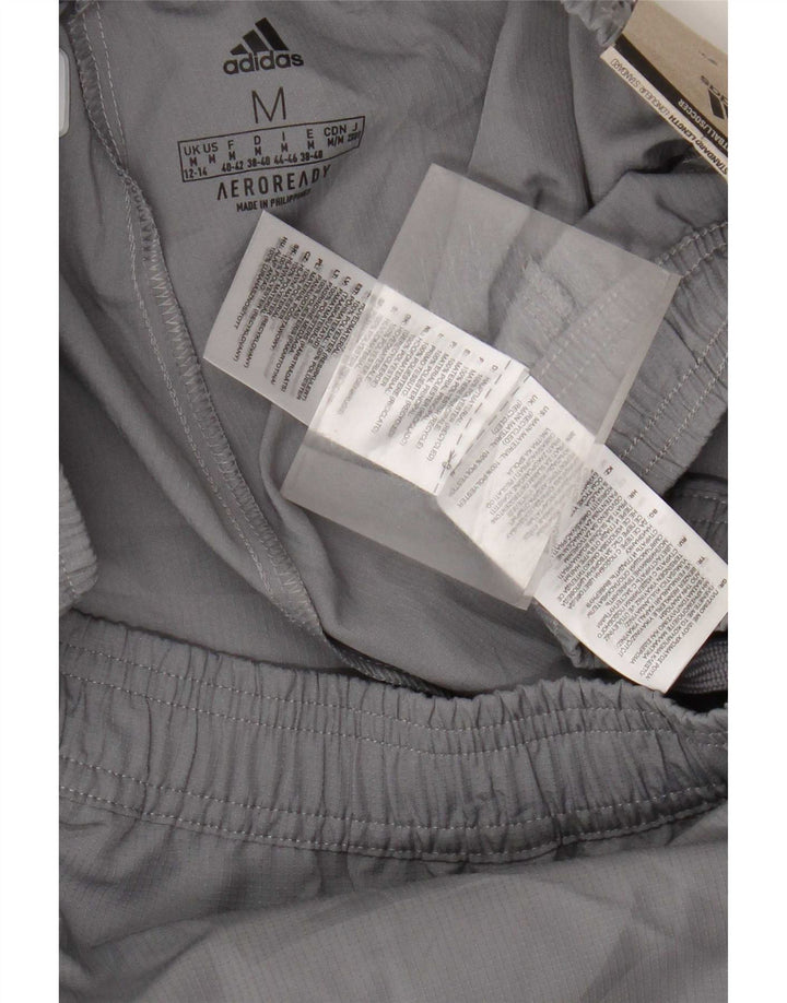 Adidas Pantalones de chándal gráficos para mujer UK 12/14 Poliéster gris medio