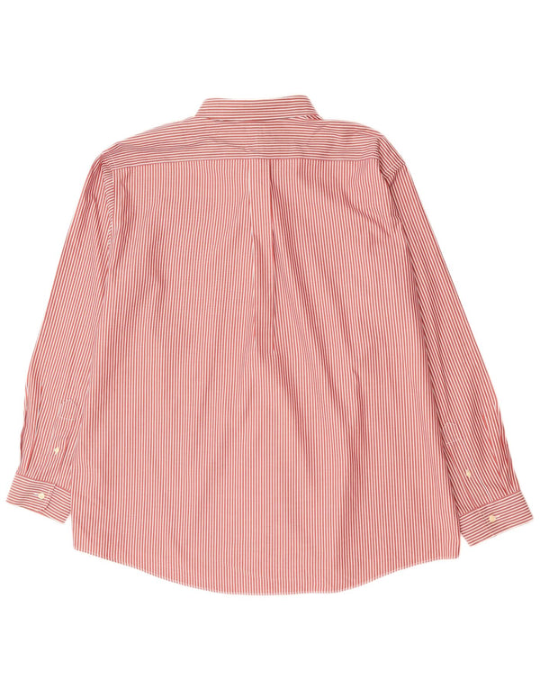 L.L.Bean Camisa para hombre 2XL Algodón a rayas rojas