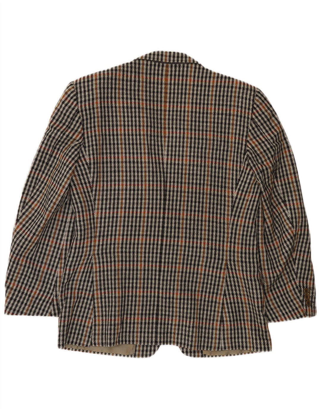 VINTAGE Chaqueta Blazer de 2 botones para hombre IT 50 Lana de pata de gallo gris grande