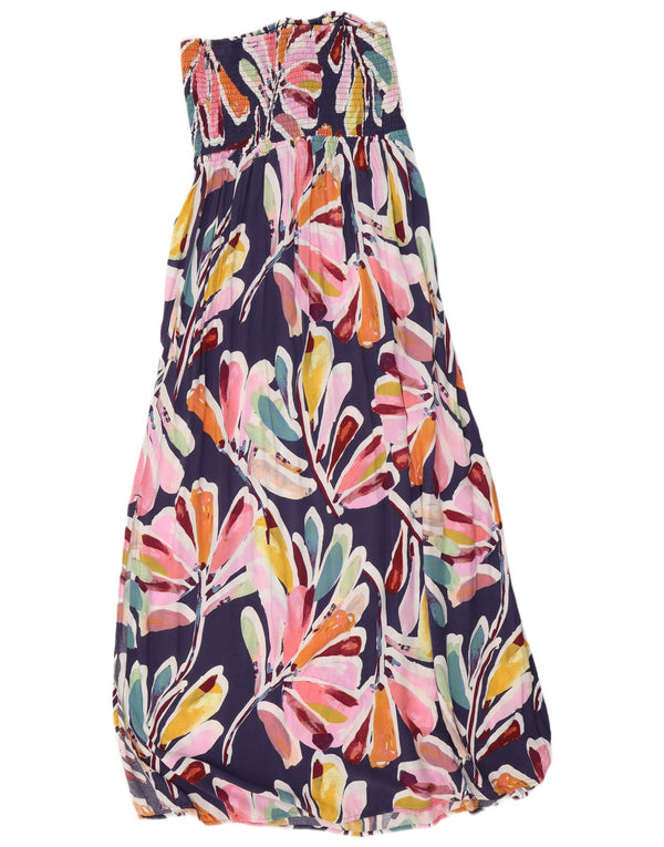 MARKS & SPENCER Vestido sin tirantes para mujer UK 44 Mediano Floral multicolor
