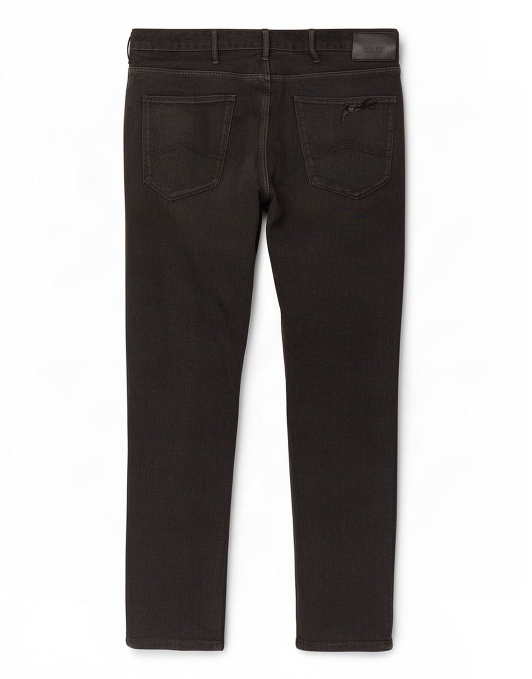 Armani Mens Slim Jeans W36 L30 Algodón Negro